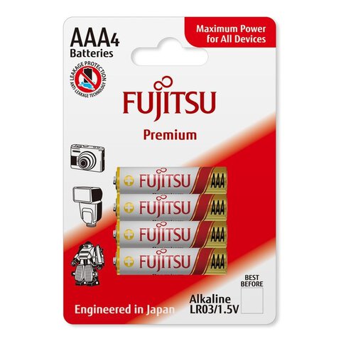 Baterie alkaliczne Fujitsu Premium LR03 AAA blister