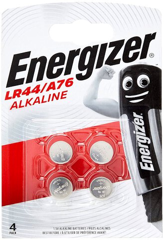 Bateria alkaliczna mini Energizer G13 / LR44 / A76 (4 sztuki)