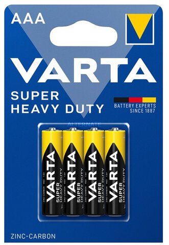 4 x bateria cynkowo-węglowa Varta Superlife R03 AAA (blister)