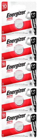 Bateria litowa Energizer CR2016 (5 sztuk)