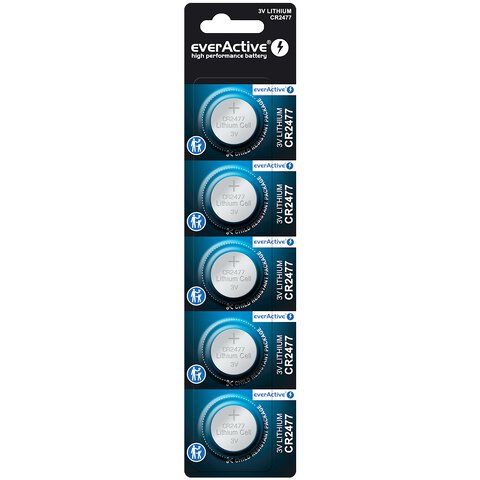 5 x bateria litowa mini everActive CR2477