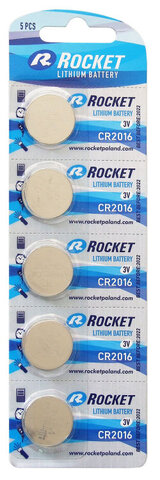 5 x bateria litowa Rocket CR2016