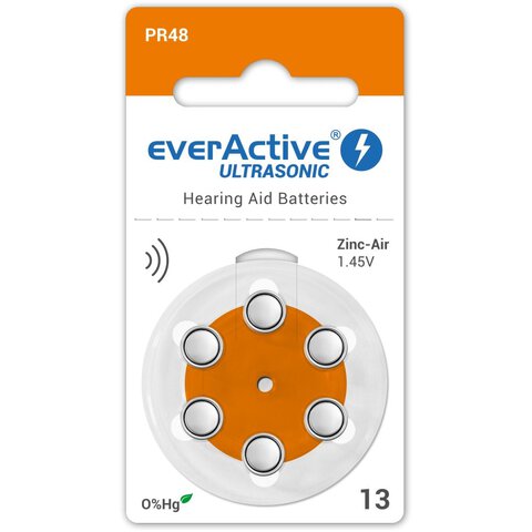 Baterie do aparatów słuchowych everActive ULTRASONIC 13