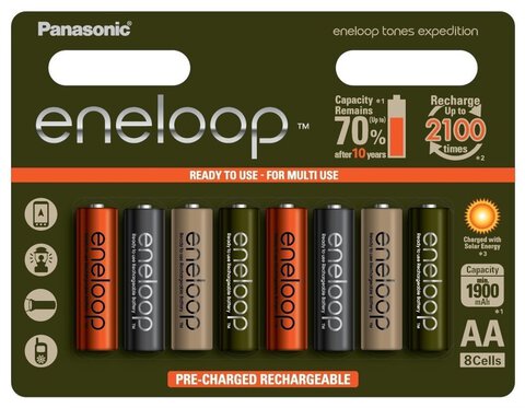 Akumulatorki Panasonic Eneloop Tones Expedition R6/AA 2000mAh (blister)