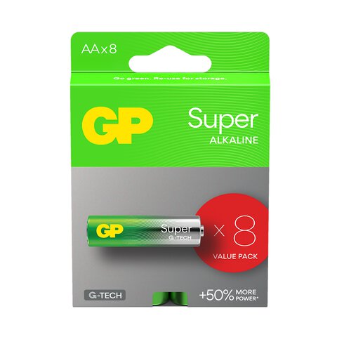 8 x bateria alkaliczna GP Super Alkaline G-TECH LR6 / AA