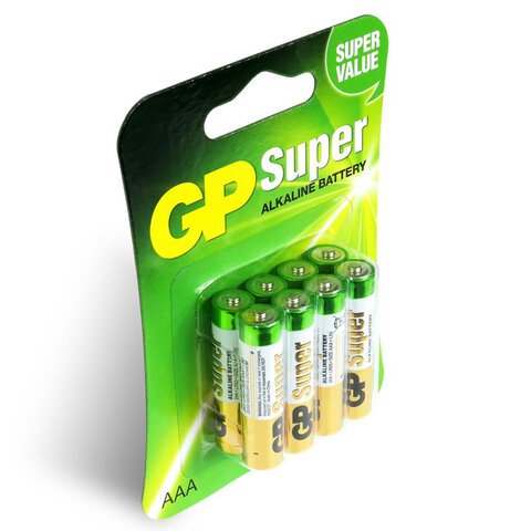 Baterie alkaliczne  AAA / LR03 GP Super Alkaline (8 sztuk)