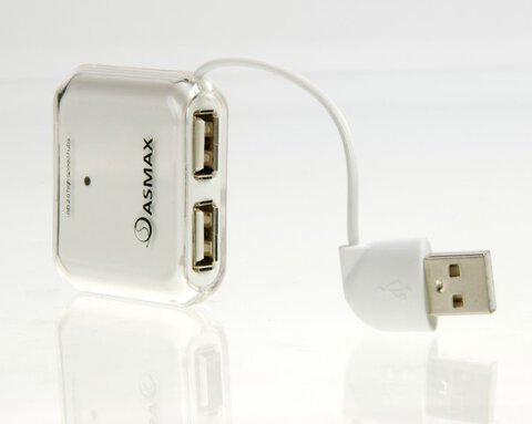 4-portowy mini Hub USB Asmax