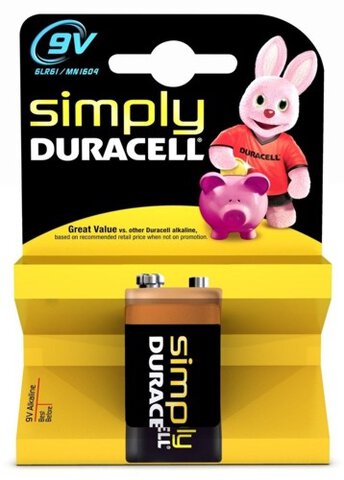 Bateria alkaliczna Duracell Simply 6LR61 9V