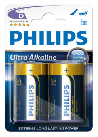 Baterie alkaliczne Philips Ultra Alkaline LR20 D