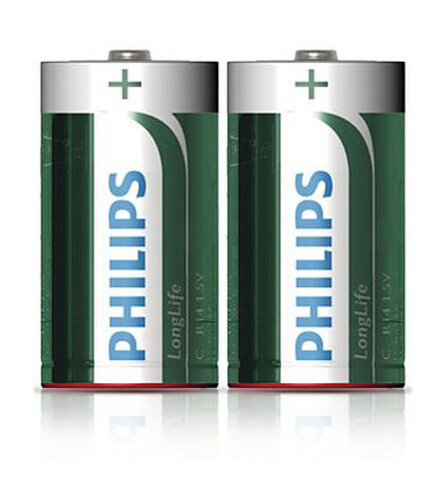 Baterie cynkowo-węglowe Philips LongLife R14 C