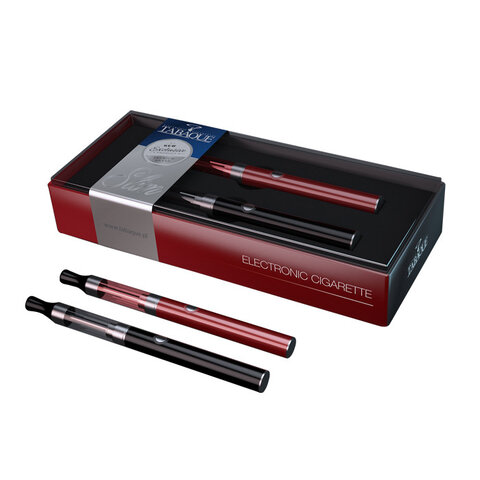 E-papieros TABAQUE Slim podwójny 320 mAh czarny+czerwony