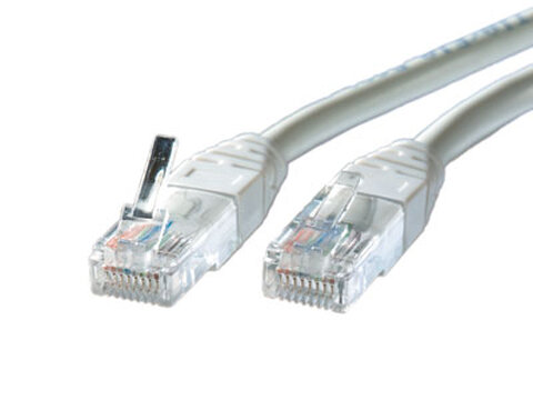 Kabel sieciowy UTP 5E skrętka drut 8X 24AWG z wtykami RJ45 prosty (1 metr)