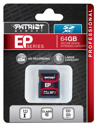 Karta pamięci SDXC 64GB EP Patriot Professional (35 MB/s 50 MB/s)