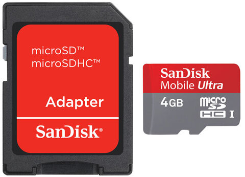 Karta pamięci SanDisk microSDHC 4GB Mobile ULTRA