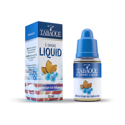 Liquid TABAQUE American Ice Tobacco 6 mg 10 ml