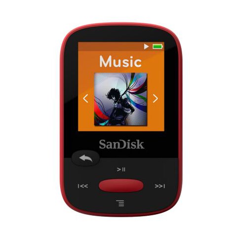 Odtwarzacz MP3 SanDisk Sansa Clip SPORT 4GB czerwony