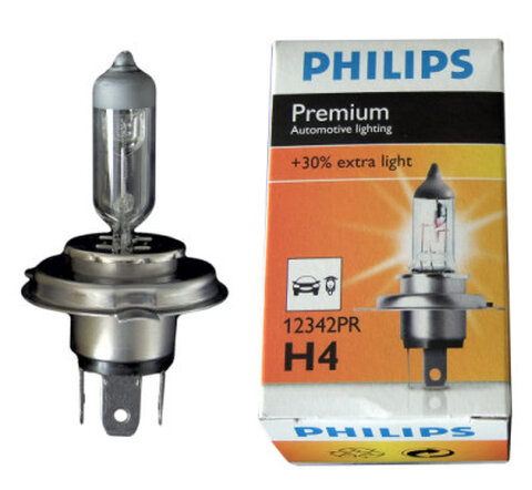 Philips H4 Premium +30% światła