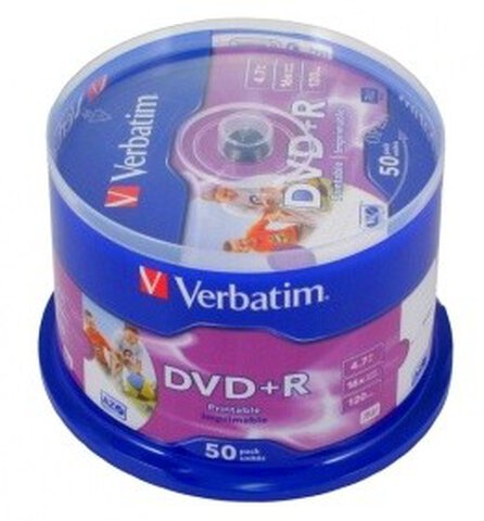Płyty DVD+R 4,7GB 16X Verbatim cake 50