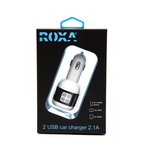 Samochodowa ładowarka Roxa 2 gniazda USB 2.1A + 1A