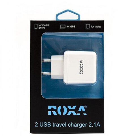 Sieciowa ładowarka Roxa 2 gniazda USB 2.1A