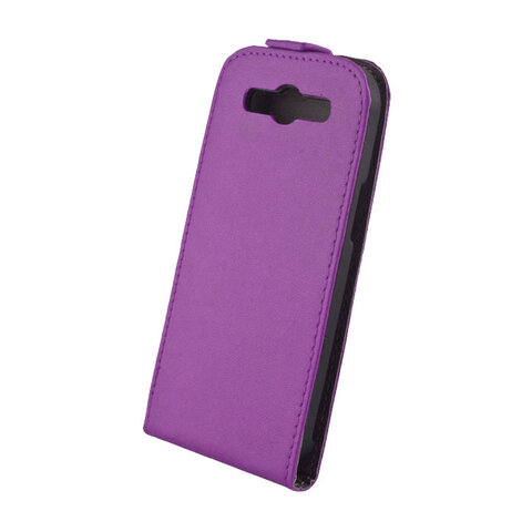 Skórzany pokrowiec z podszewką Sligo Elegance do iPhone 4 fioletowy