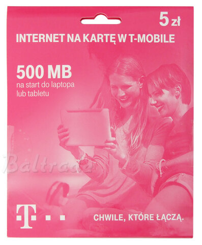 Starter T-Mobile Internet na Kartę 500 MB 5zł