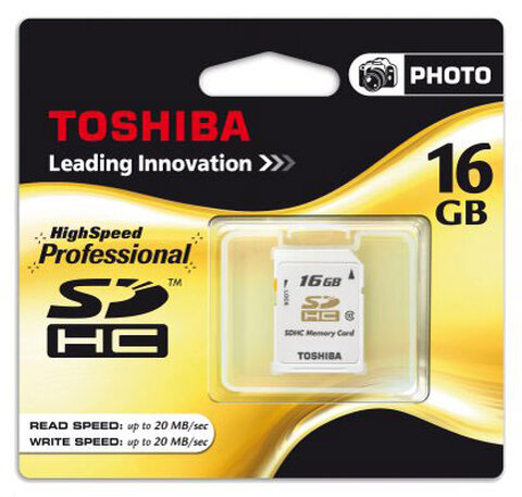 Toshiba SDHC 16GB Professional class 10