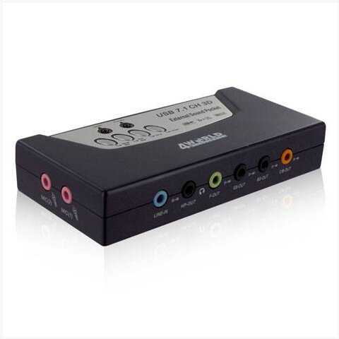 Zewnetrzna karta dźwiękowa 5.1 / 7.1 USB 4World
