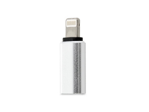 Adapter / przejściówka Lightning do USB-C srebrna