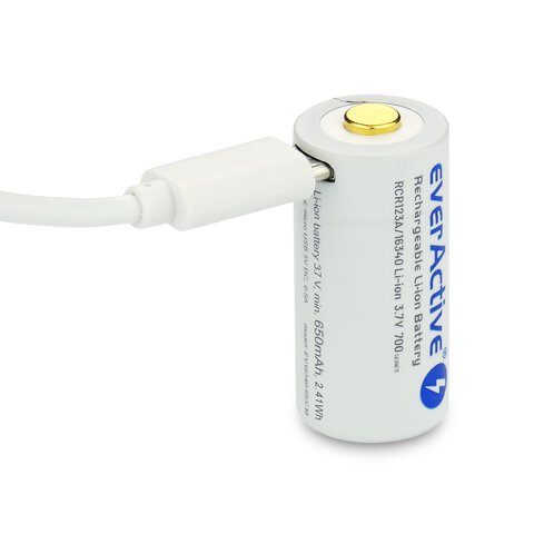 Akumulator 16340 z zabezpieczeniem everActive 700mAh 3,7V