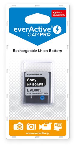 Akumulator foto everActive CamPro Sony NP-BG1 Li-ion 1000mAh 