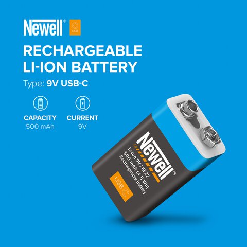 Akumulator Newell 9 V USB-C 500 mAh