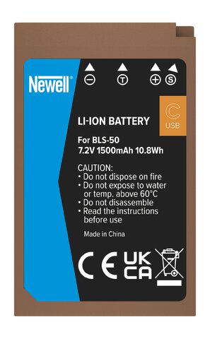 Akumulator Newell zamiennik BLS-50 USB-C do Olympus