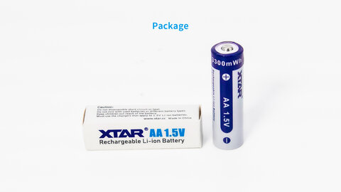 Akumulator Xtar R6 / AA 1,5V Li-ion 2000mAh z zabezpieczeniem - 4 sztuki