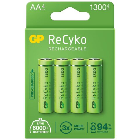 Akumulatorki GP ReCyko+ R6 / AA 1300 Series 1300mAh