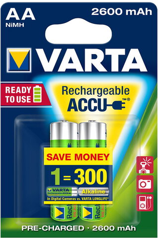 Akumulatorki Varta Pro Ready2use R6 AA 2600mAh
