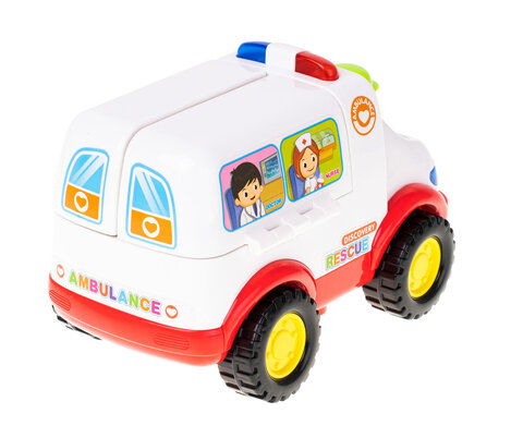 Zabawka edukacyjna Ambulans z pacjentem i sprzętem medycznym