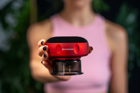 Bańka chińska elektroniczna Humanas BB01 Plus - niebieska