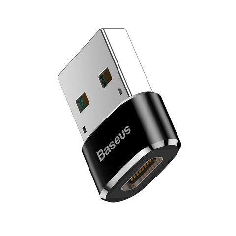 BASEUS adapter USB (męski) do Typ C (damski) 5A czarny CAAOTG-01