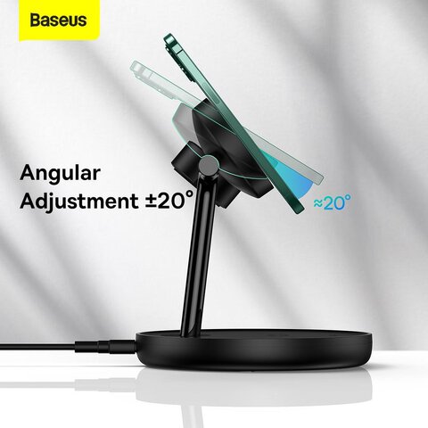 BASEUS adowarka indukcyjna 3w1 kompatybilna z MagSafe 15W WXTE000101 czarna