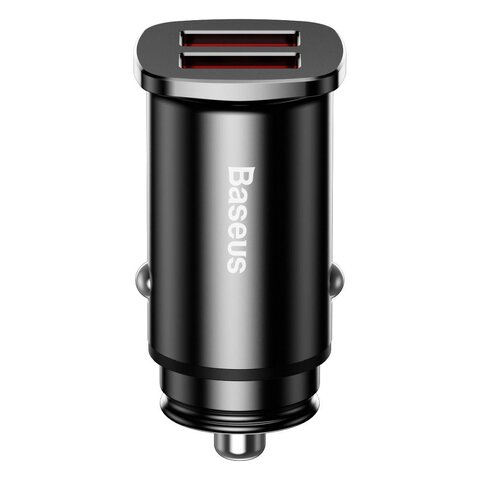 BASEUS adowarka samochodowa 2 x USB A QC3.0 5A 30W CCALL-DS01/BS-C16Q czarna