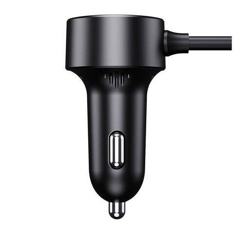 BASEUS adowarka samochodowa USB A + Typ C + 2 x gniazdo zapaliniczki PD 5A 30W C00455300121-00 czarna