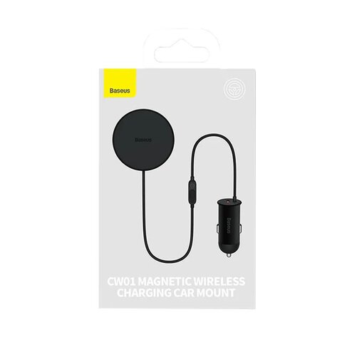 Baseus C40141000111-01 magnetyczny uchwyt samochodowy z ładowarką indukcyjną MagSafe 15W + USB 25W do iPhone