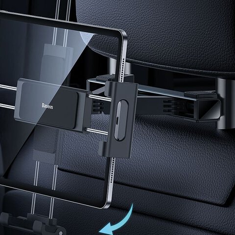 Baseus JoyRide Pro samochodowy uchwyt na tablet, na zagłówek SUTQ000001