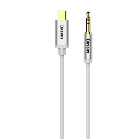 Baseus kabel audio Yiven USB-C - 3,5 mm (mini-jack) 1,2 m biały M01
