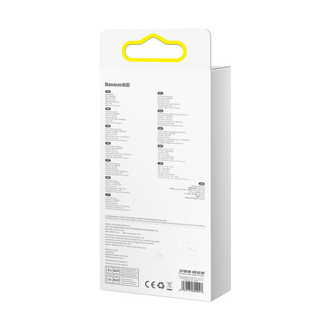 Baseus kabel Bright Mirror 2 3w1 USB - micro USB + Lightning + USB-C 1,1m 3,5A czarny zwijany