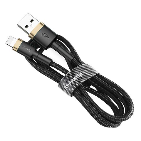 Baseus kabel Cafule USB - Lightning 1,0 m 2,4A złoto-czarny