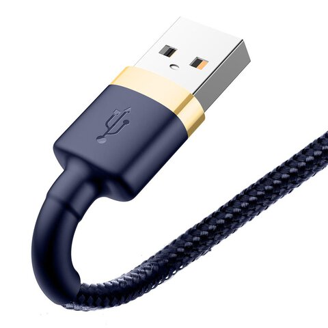 Baseus kabel Cafule USB - Lightning 1,0 m 2,4A złoto-niebieski