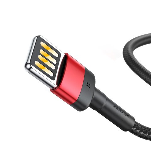 Baseus kabel Cafule USB - Lightning 2,0 m 1,5A czerwono-czarny dwustronny 