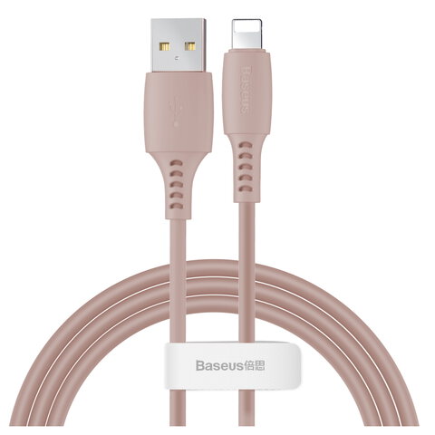 Baseus kabel Colourful USB - Lightning 1,2 m 2,4A różowy